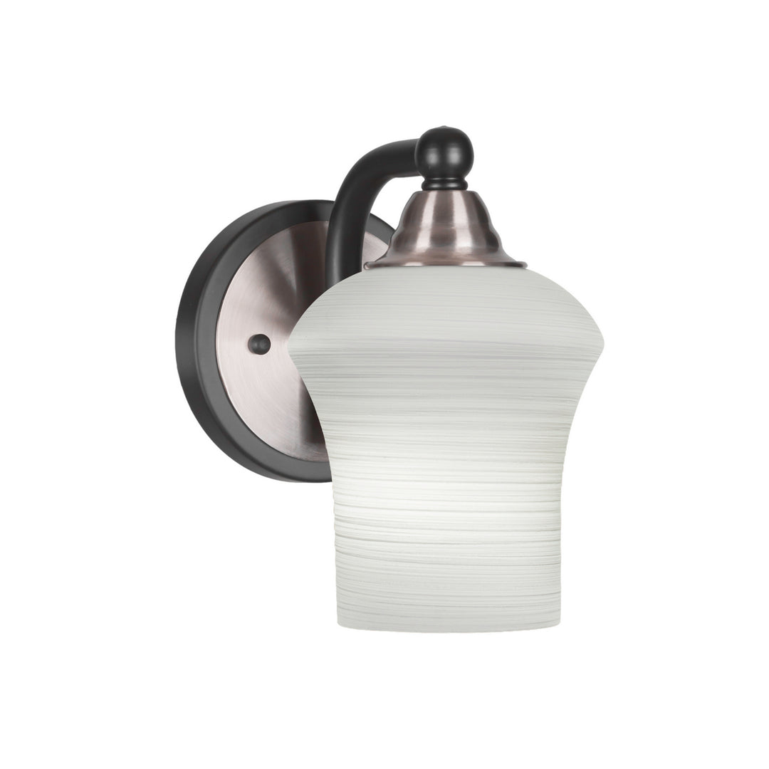 Toltec Paramount 3421-mbbn-681 Wall Sconce Light - Matte Black & Brushed Nickel