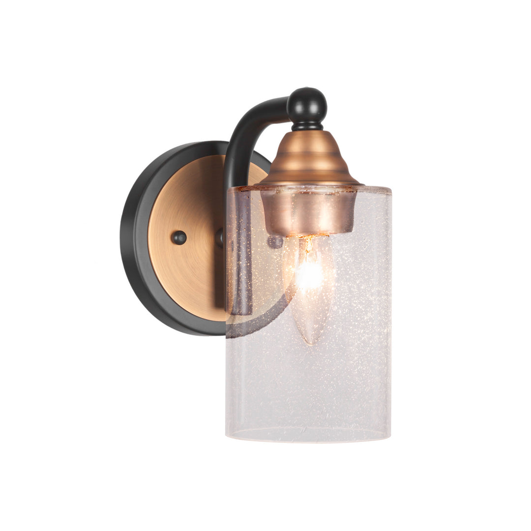 Toltec Paramount 3421-mbbr-300 Wall Sconce Light - Matte Black & Brass