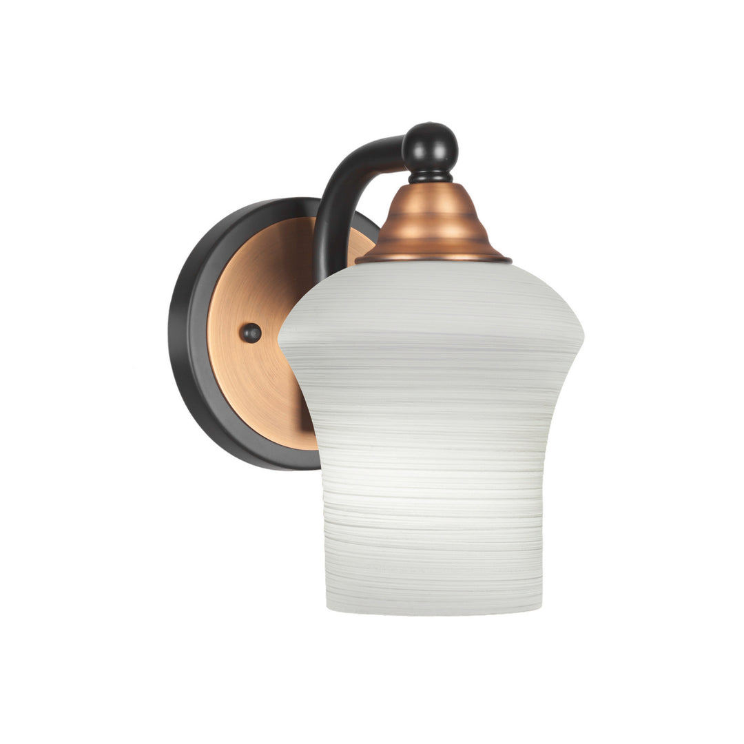 Toltec Paramount 3421-mbbr-681 Wall Sconce Light - Matte Black & Brass