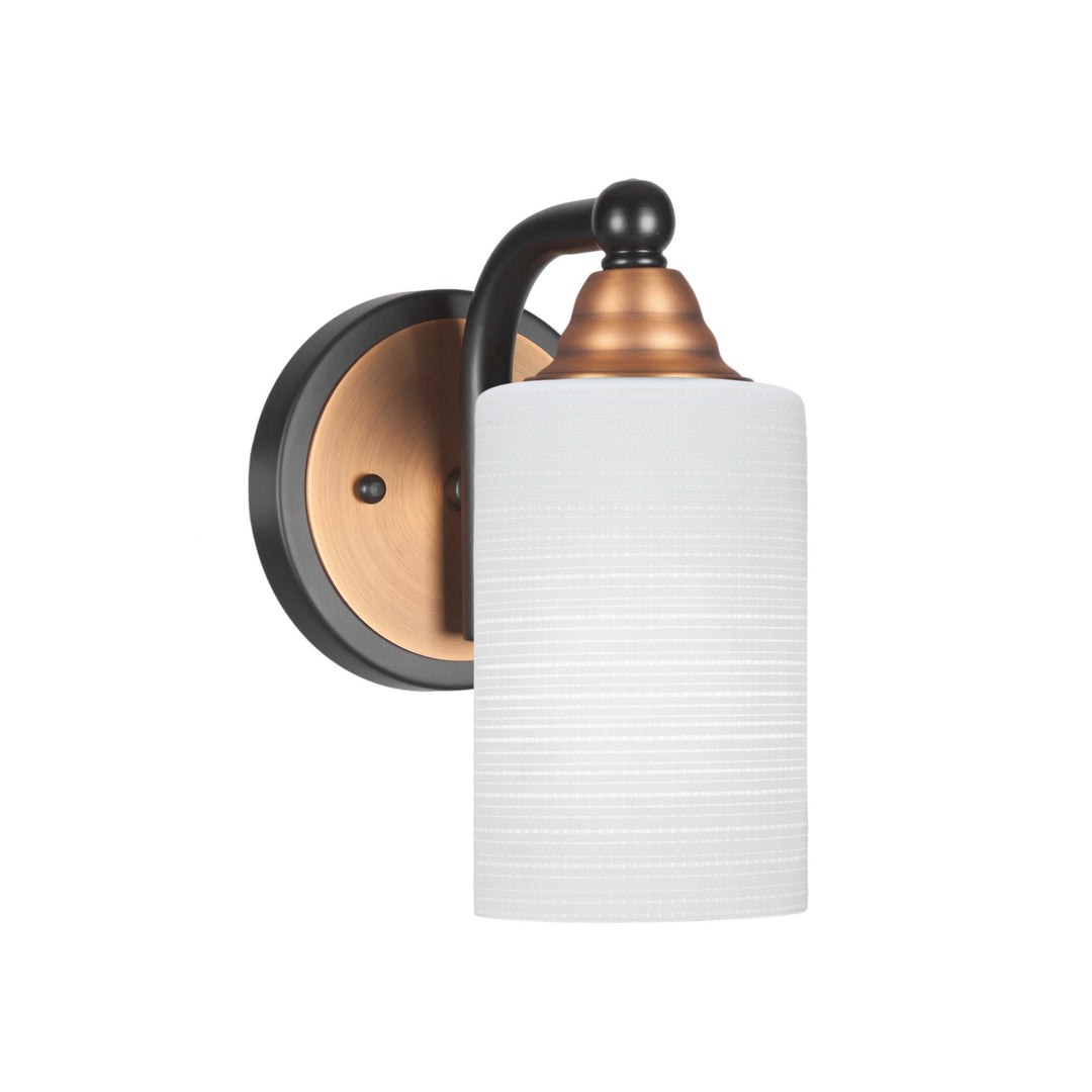 Toltec Paramount 3421-mbbr-4061 Wall Sconce Light - Matte Black & Brass