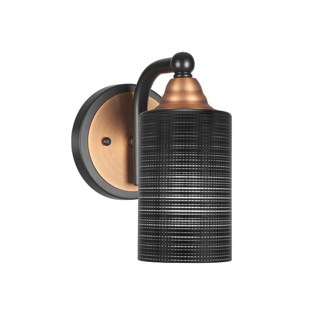 Toltec Paramount 3421-mbbr-4069 Wall Sconce Light - Matte Black & Brass