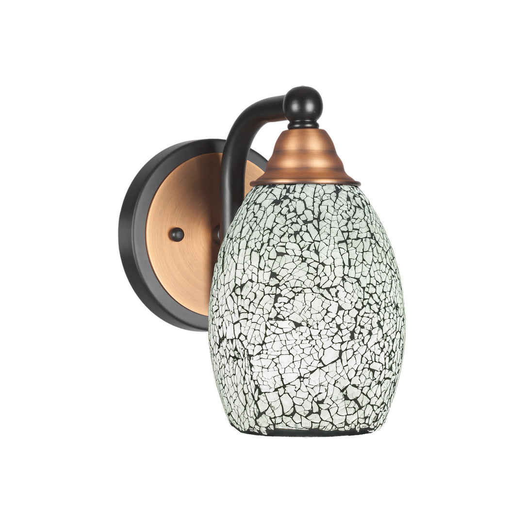 Toltec Paramount 3421-mbbr-4165 Wall Sconce Light - Matte Black & Brass