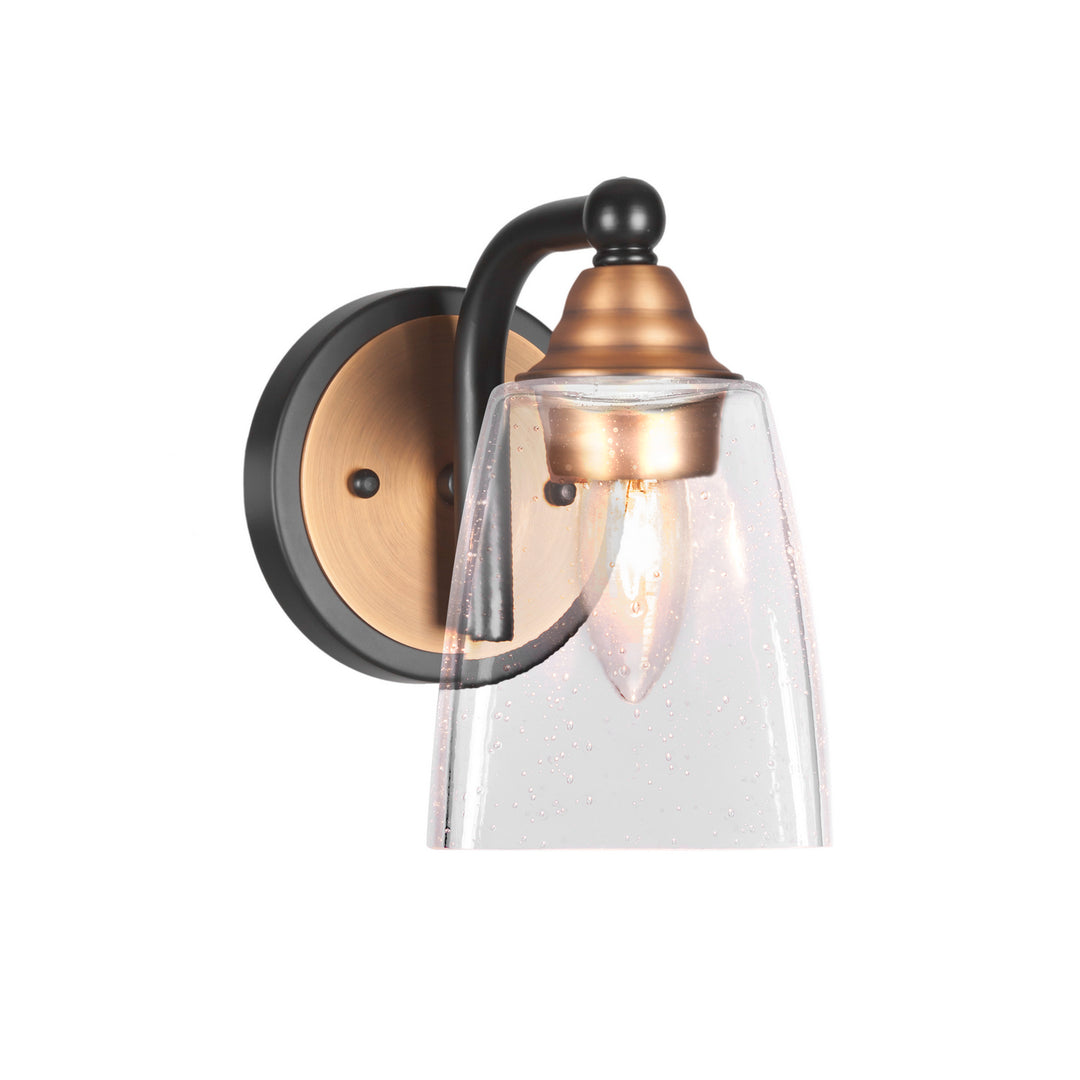 Toltec Paramount 3421-mbbr-461 Wall Sconce Light - Matte Black & Brass