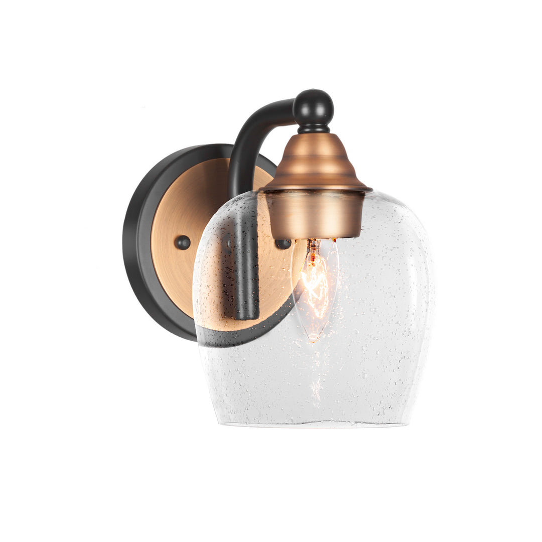 Toltec Paramount 3421-mbbr-4810 Wall Sconce Light - Matte Black & Brass