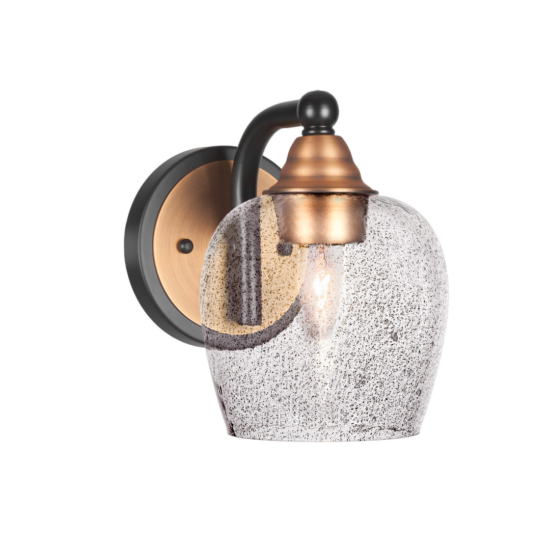 Toltec Paramount 3421-mbbr-4812 Wall Sconce Light - Matte Black & Brass