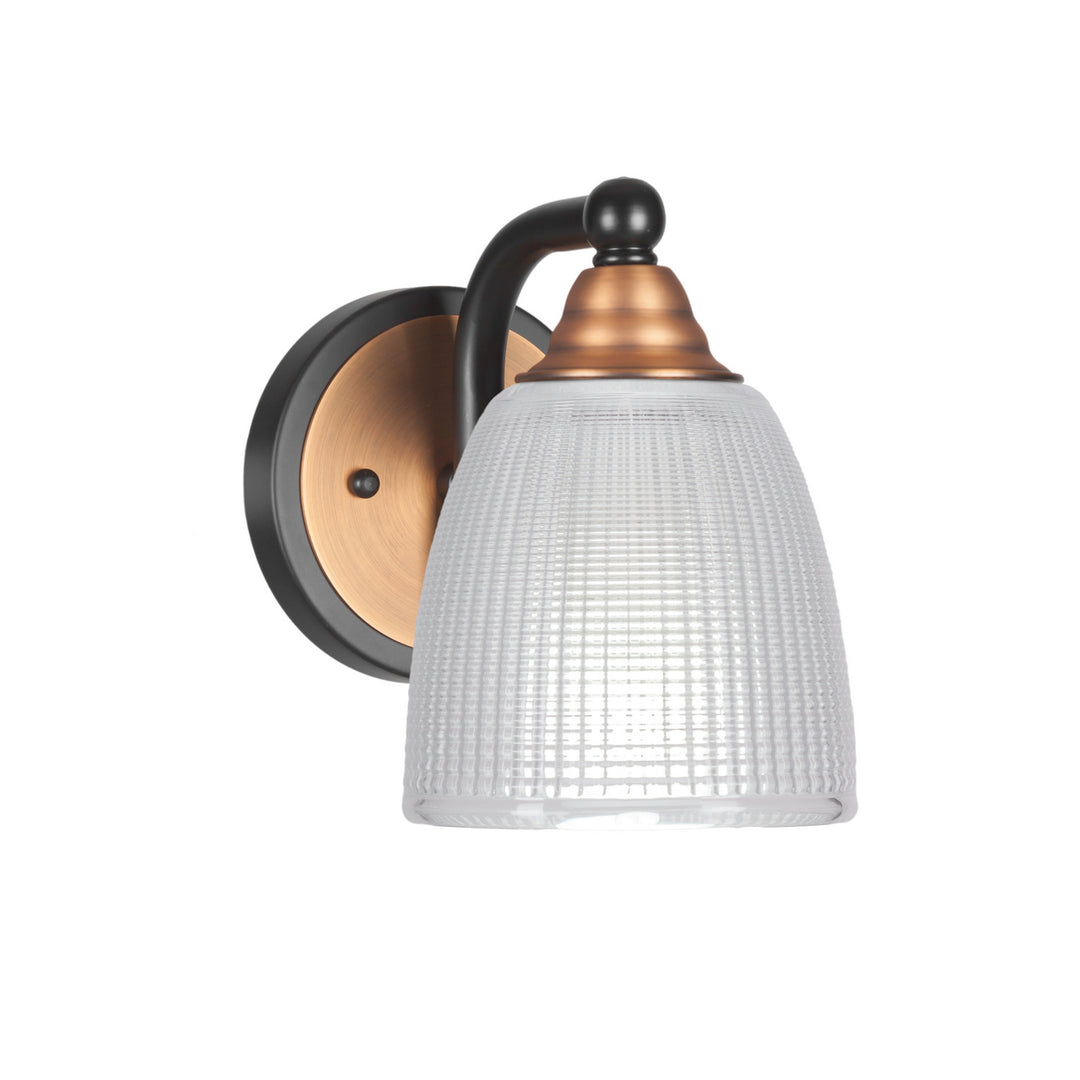 Toltec Paramount 3421-mbbr-500 Wall Sconce Light - Matte Black & Brass