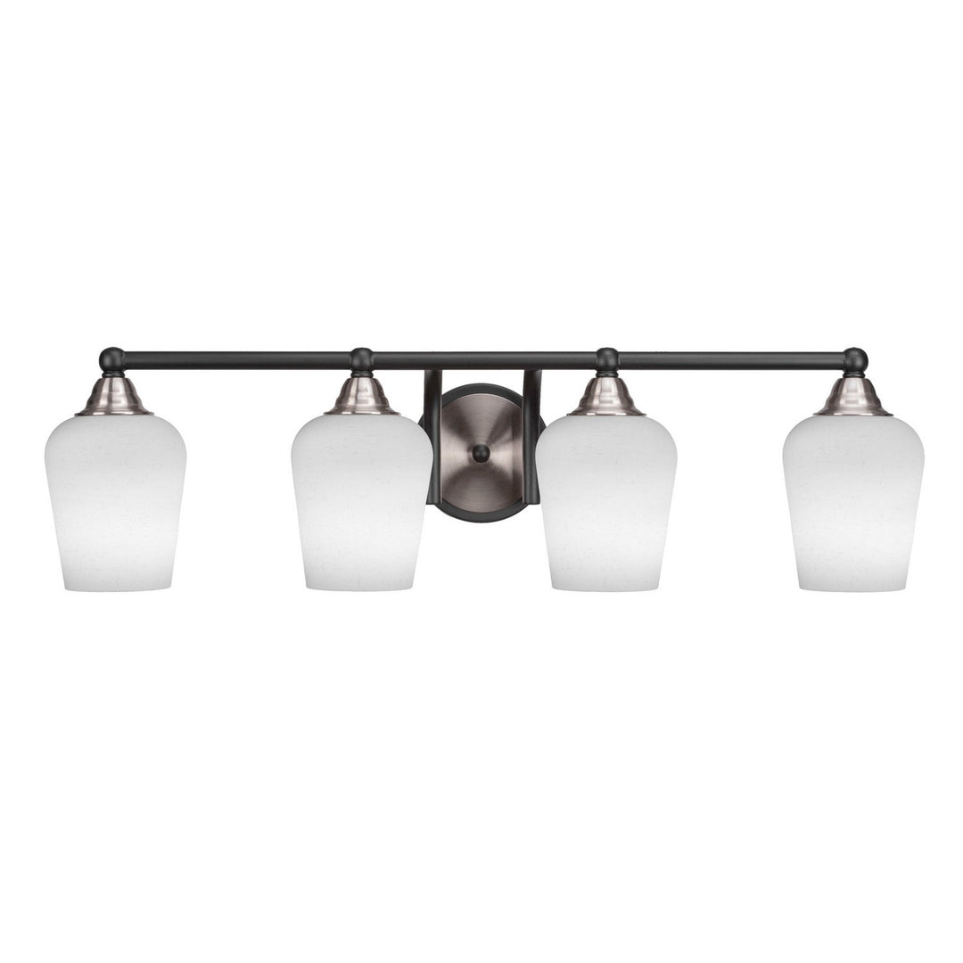 Toltec Paramount 3424-mbbn-211 Bath Vanity Light 30 in. wide - Matte Black & Brushed Nickel