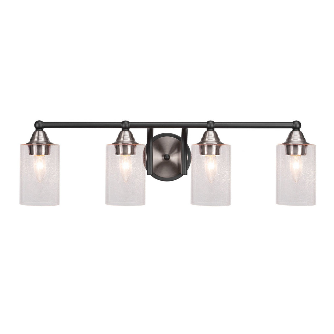 Toltec Paramount 3424-mbbn-300 Bath Vanity Light 29 in. wide - Matte Black & Brushed Nickel