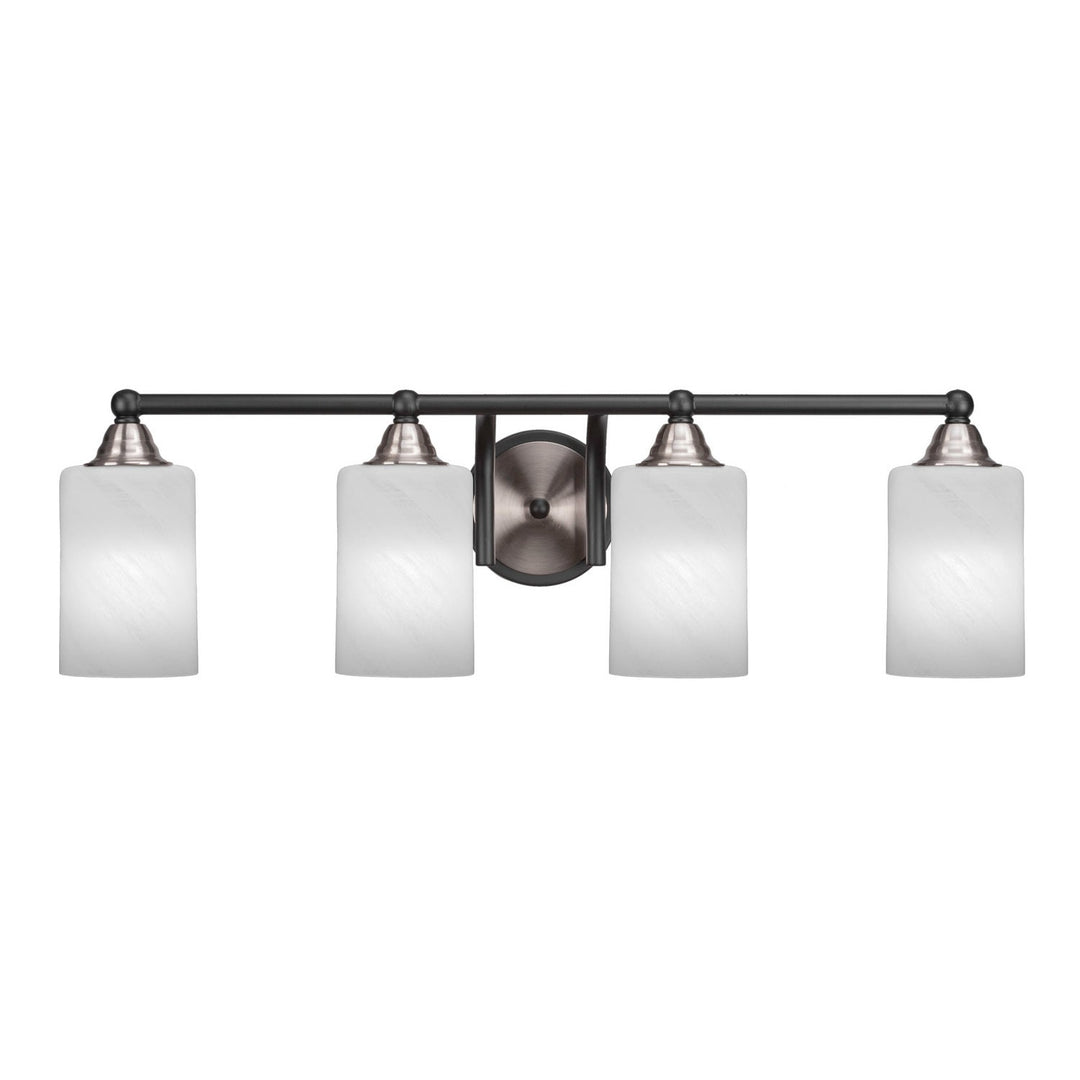 Toltec Paramount 3424-mbbn-3001 Bath Vanity Light 30 in. wide - Matte Black & Brushed Nickel