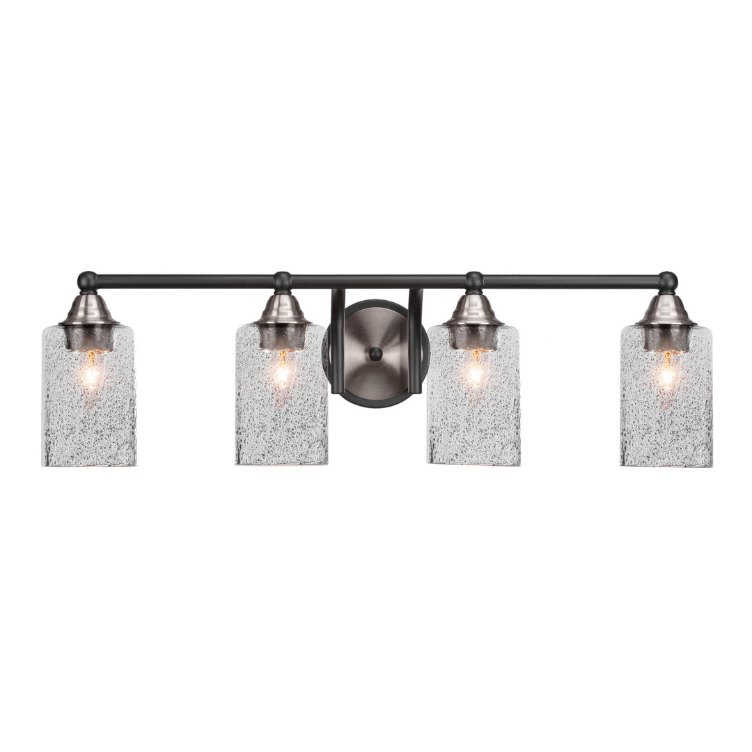 Toltec Paramount 3424-mbbn-3002 Bath Vanity Light 30 in. wide - Matte Black & Brushed Nickel