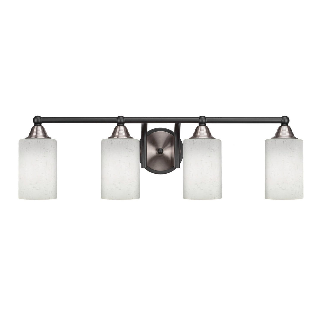 Toltec Paramount 3424-mbbn-310 Bath Vanity Light 29 in. wide - Matte Black & Brushed Nickel