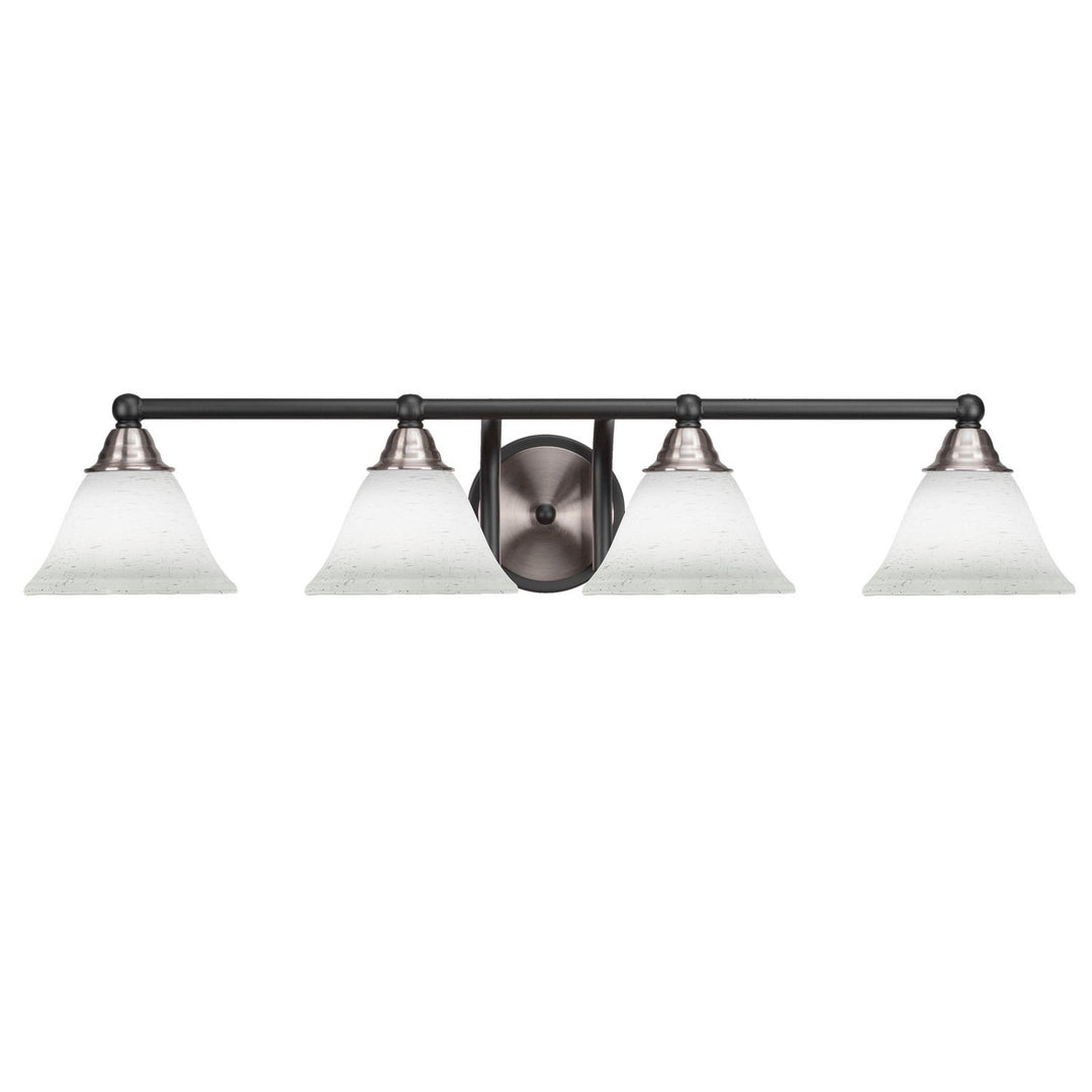 Toltec Paramount 3424-mbbn-311 Bath Vanity Light 32 in. wide - Matte Black & Brushed Nickel