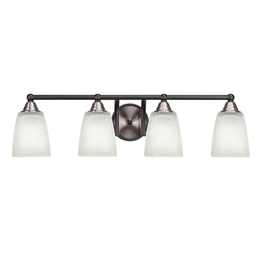Toltec Paramount 3424-mbbn-460 Bath Vanity Light 30 in. wide - Matte Black & Brushed Nickel