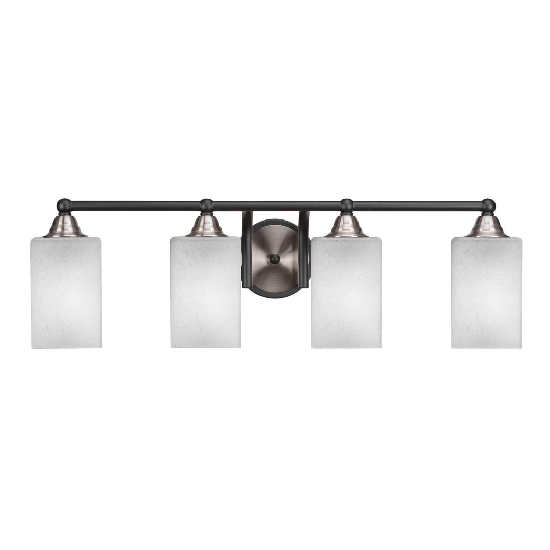 Toltec Paramount 3424-mbbn-531 Bath Vanity Light 30 in. wide - Matte Black & Brushed Nickel