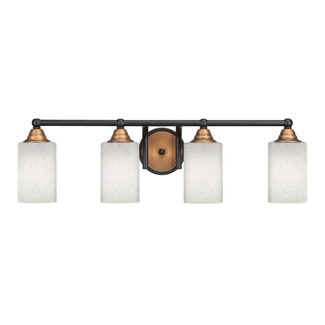 Toltec Paramount 3424-mbbr-310 Bath Vanity Light 29 in. wide - Matte Black & Brass