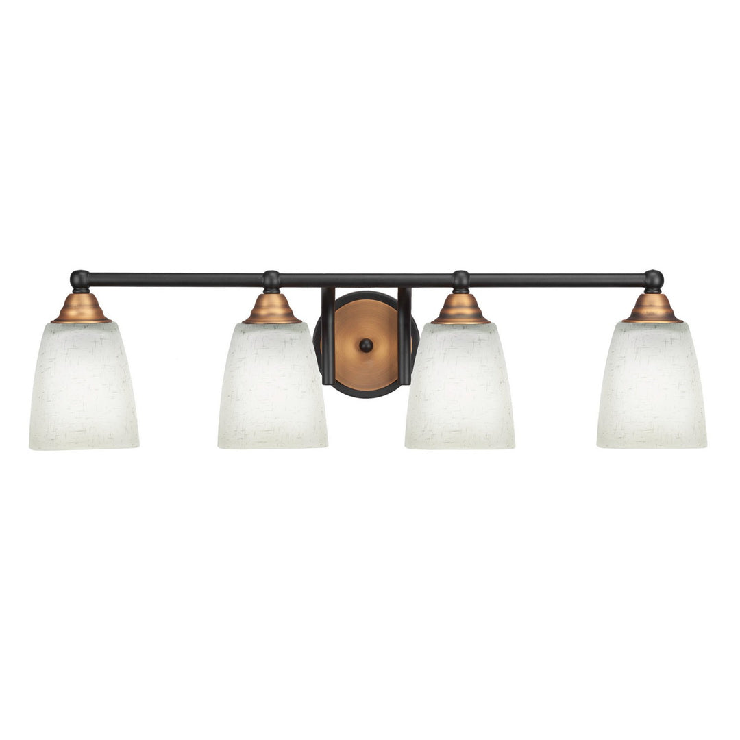 Toltec Paramount 3424-mbbr-460 Bath Vanity Light 30 in. wide - Matte Black & Brass