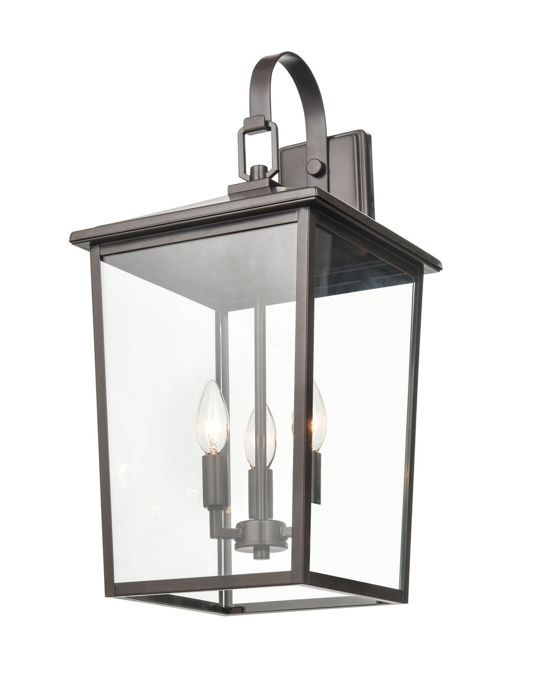 Millennium Lighting 2974-PBZ Fetterton Three Light Outdoor Hanging Lantern Outdoor Bronze / Dark