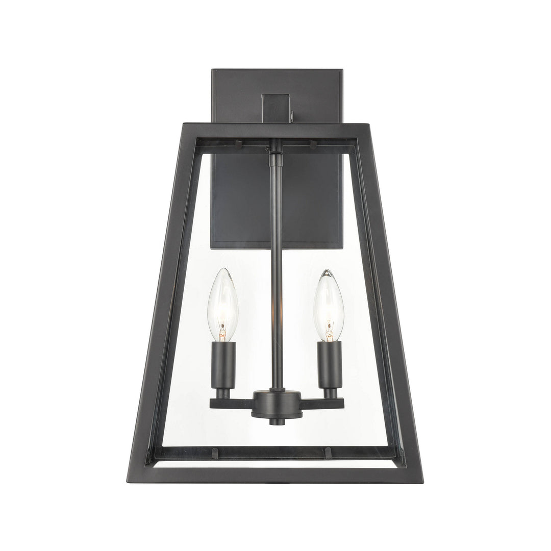 Millennium Lighting 8023-PBK Grant Two Light Outdoor Lantern Outdoor Black