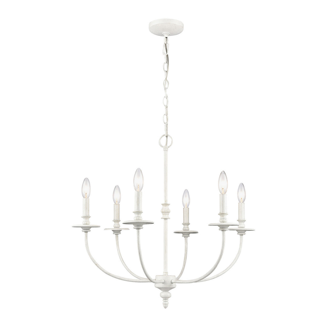 Elk Hartford 28902/6 Chandelier Light - Farmhouse White