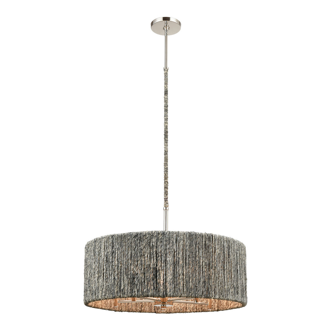 Elk Abaca 32512/5 Chandelier Light - Polished Nickel