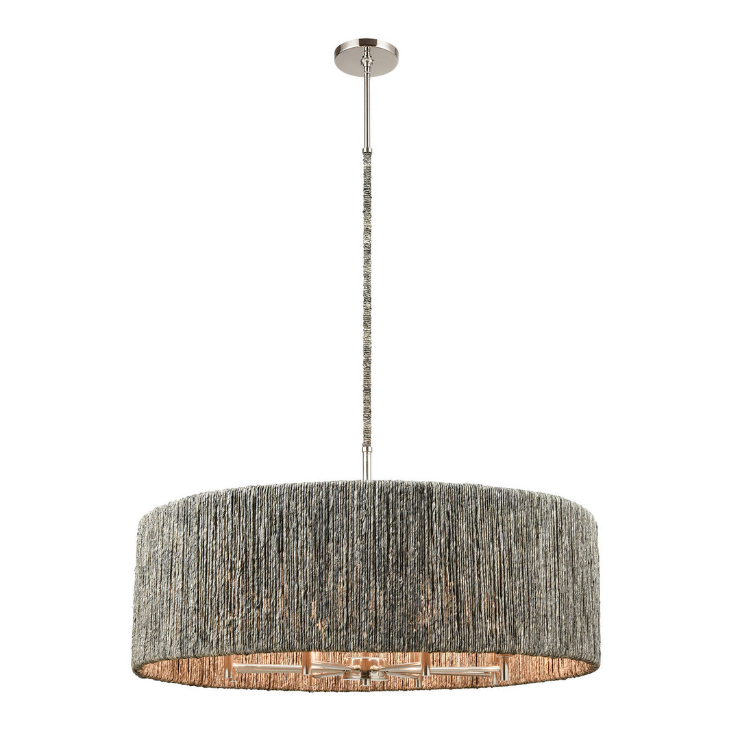 Elk Abaca 32513/8 Chandelier Light - Polished Nickel