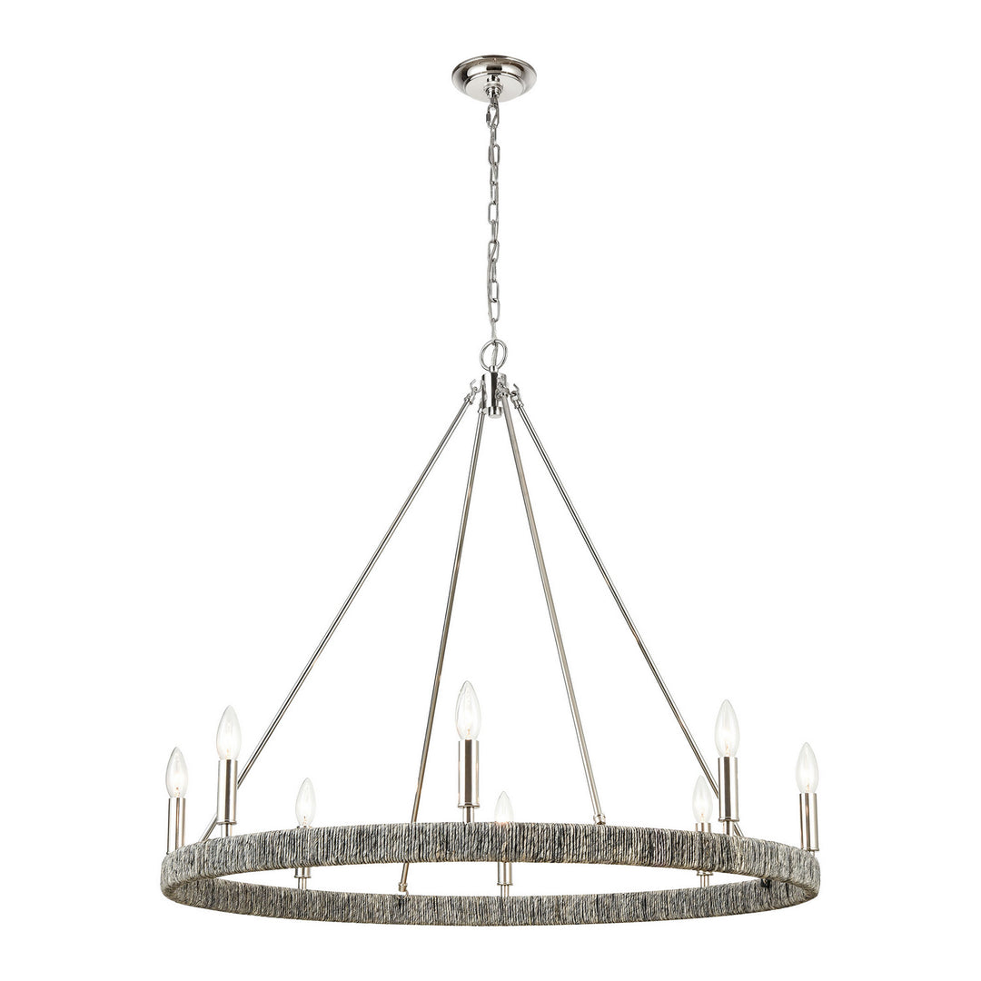 Elk Abaca 32516/8 Chandelier Light - Polished Nickel