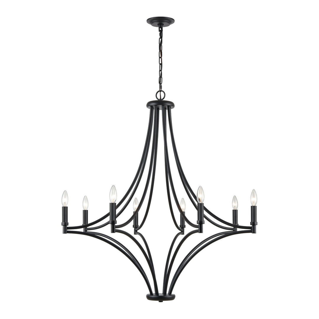 Elk Spanish Villa 33437/8 Chandelier Light - Charcoal