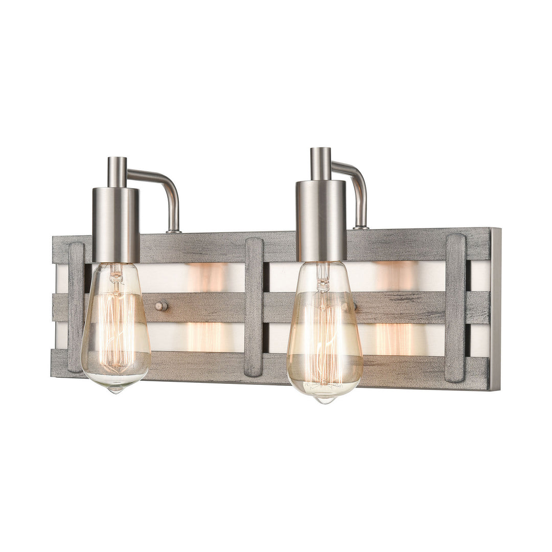 Elk Brigantine 33452/2 Bath Vanity Light 16 in. wide - Weathered Driftwood