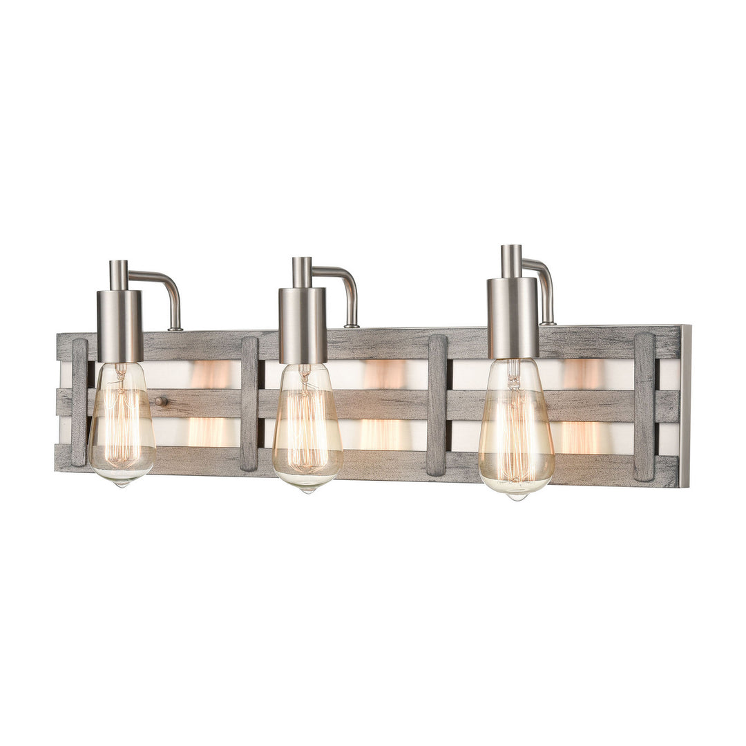 Elk Brigantine 33453/3 Bath Vanity Light 23 in. wide - Weathered Driftwood