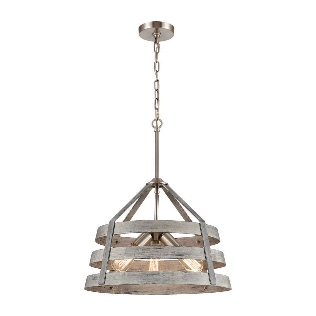 Elk Brigantine 33457/3 Chandelier Light - Weathered Driftwood