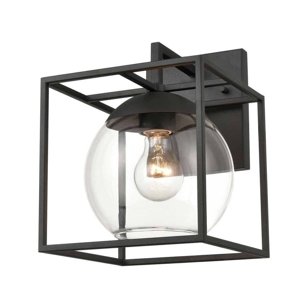 Elk Lighting 47321/1 Modern Cubed Outdoor Charcoal
