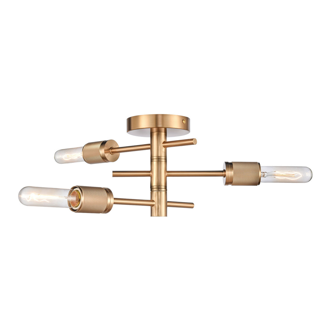 Elk Module 47365/3 Ceiling Light - Burnished Brass