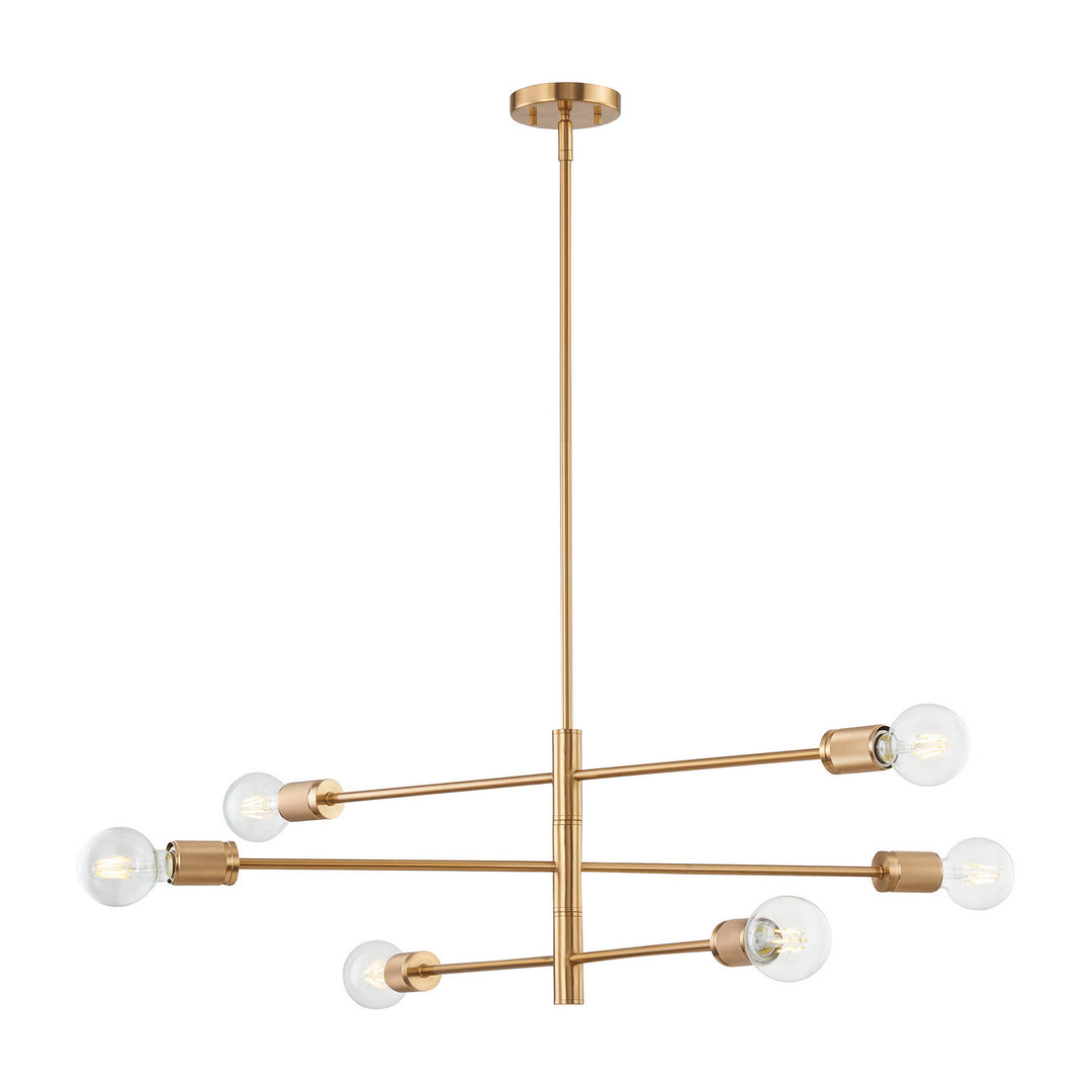 Elk Module 47366/6 Chandelier Light - Burnished Brass