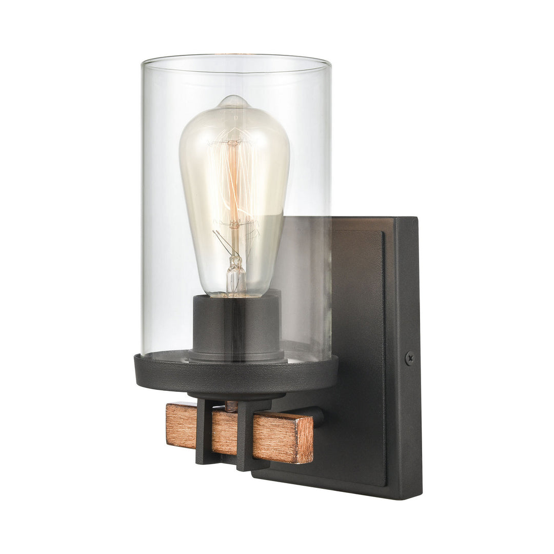 Elk Holdfast 47590/1 Wall Sconce Light - Charcoal