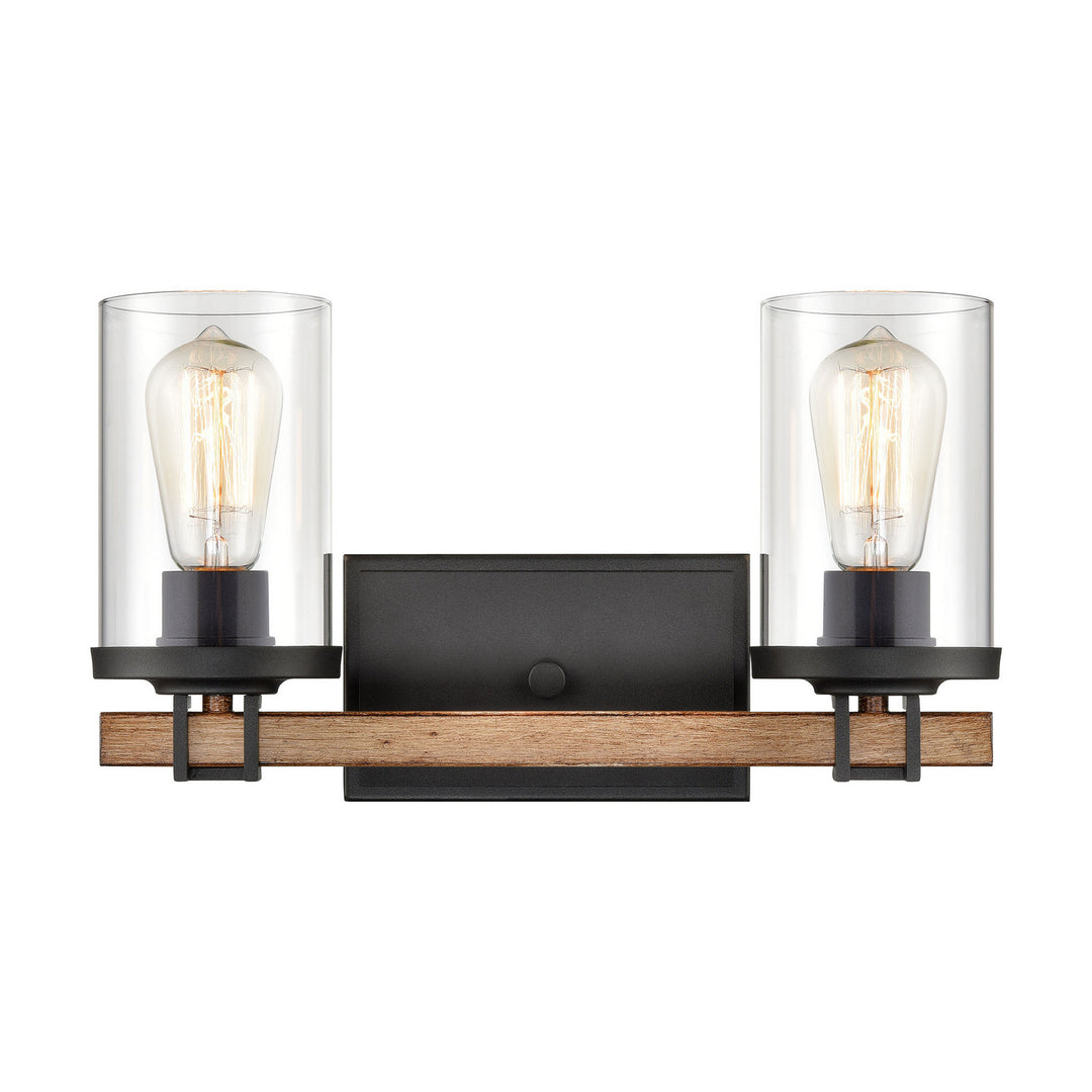 Elk Holdfast 47591/2 Bath Vanity Light 15 in. wide - Charcoal