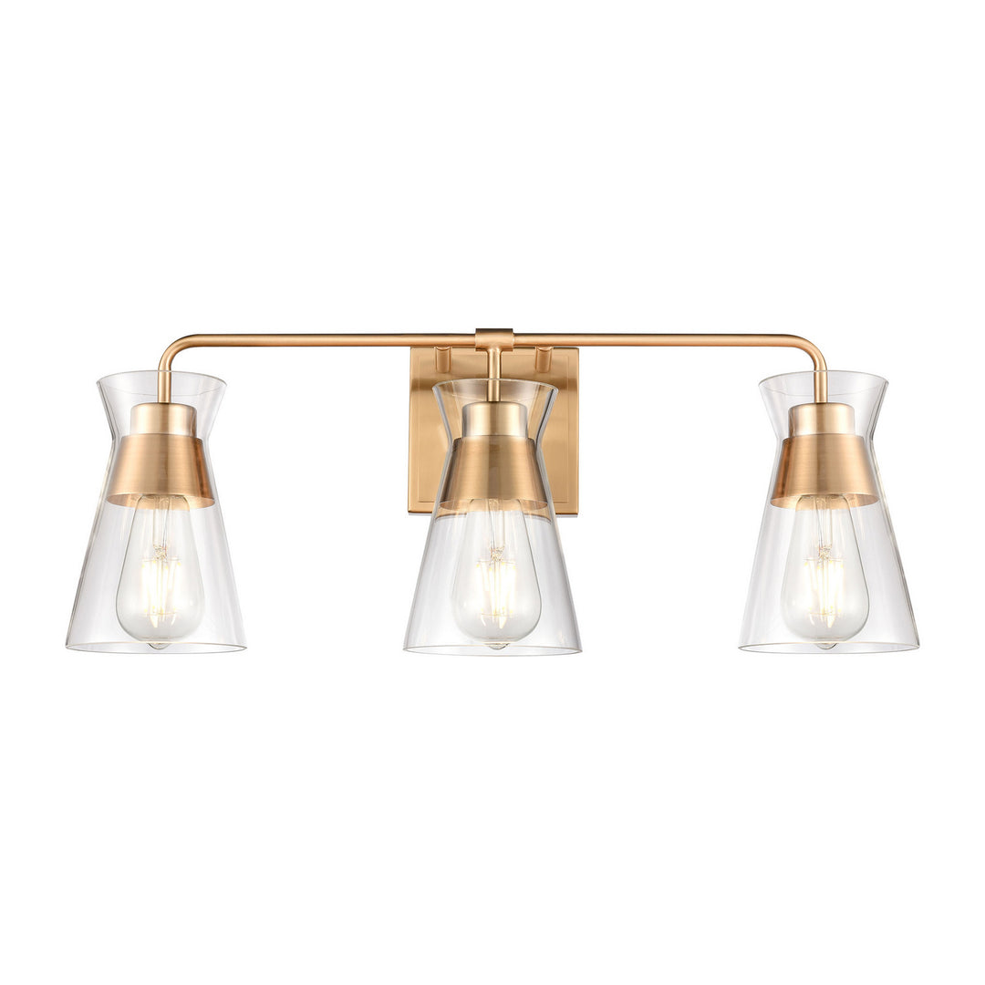 Elk Brookville 47672/3 Bath Vanity Light 22 in. wide - Burnished Brass