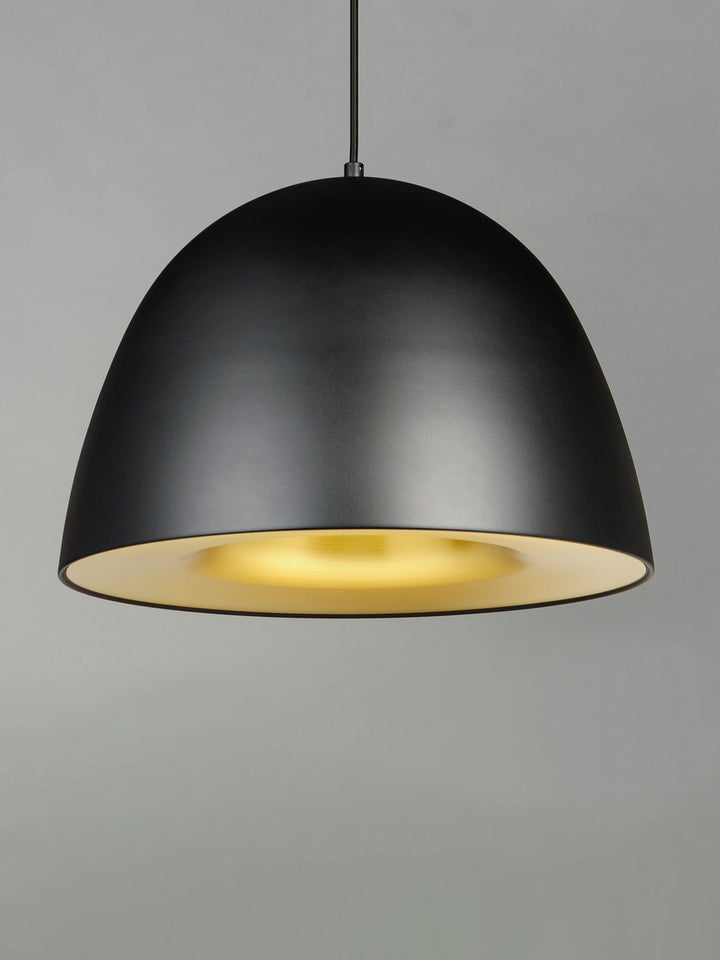 ET2 by Maxim Fungo E24916-BKSBR Pendant Light - Black / Satin Brass