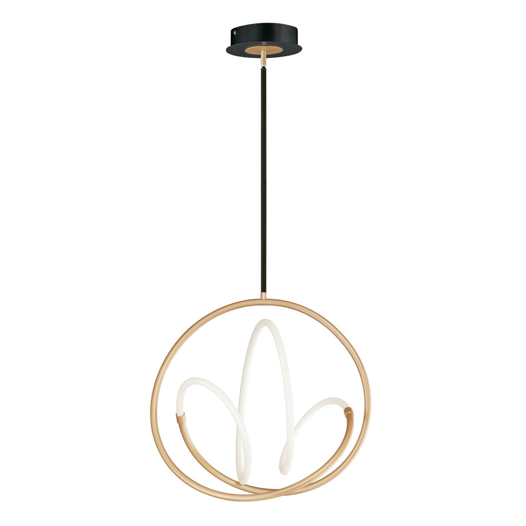 ET2 by Maxim Mobius E25094-01BKGLD Pendant Light - Black / Gold