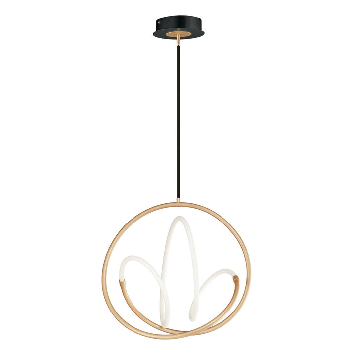 ET2 by Maxim Mobius E25094-01BKGLD Pendant Light - Black / Gold