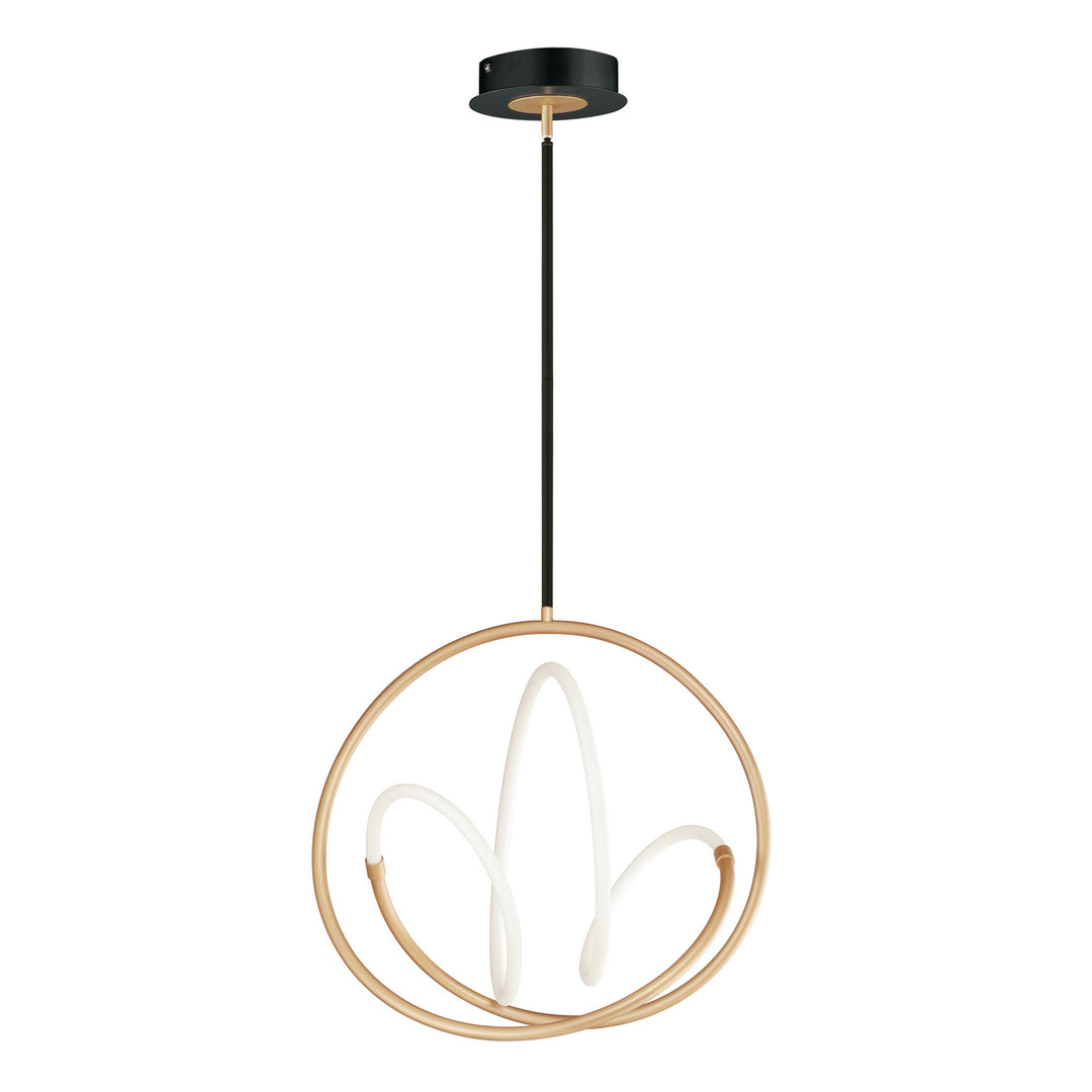 ET2 by Maxim Mobius E25094-01BKGLD Pendant Light - Black / Gold