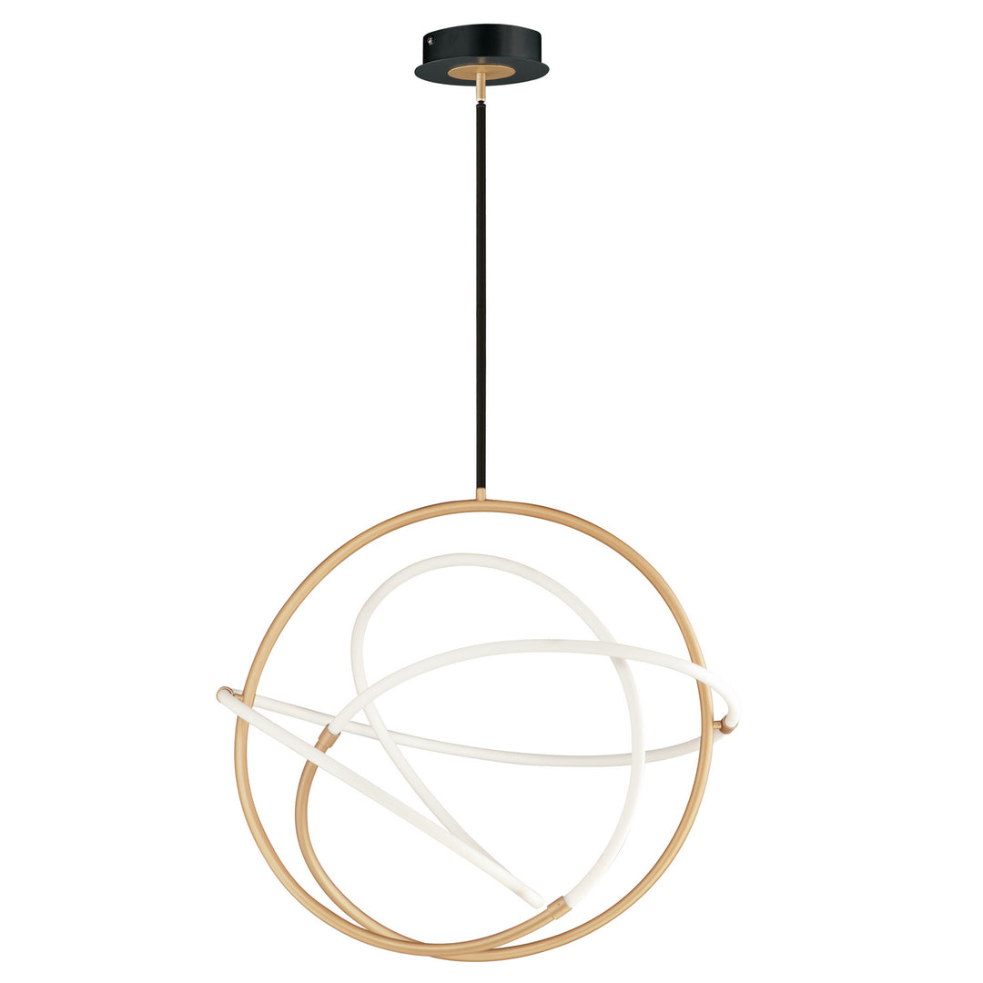 ET2 by Maxim Mobius E25096-01BKGLD Pendant Light - Black / Gold
