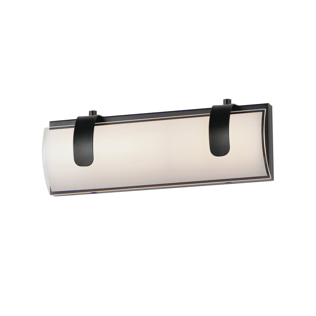 ET2 by Maxim Clutch E25131-92BK Bath Vanity Light 13 in. wide - Black