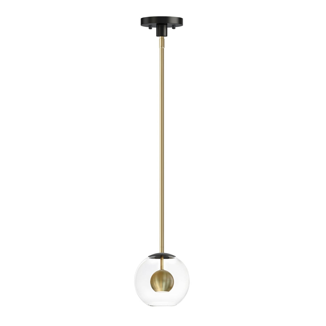 ET2 by Maxim Nucleus E25152-BKNAB Pendant Light - Black / Natural Aged Brass