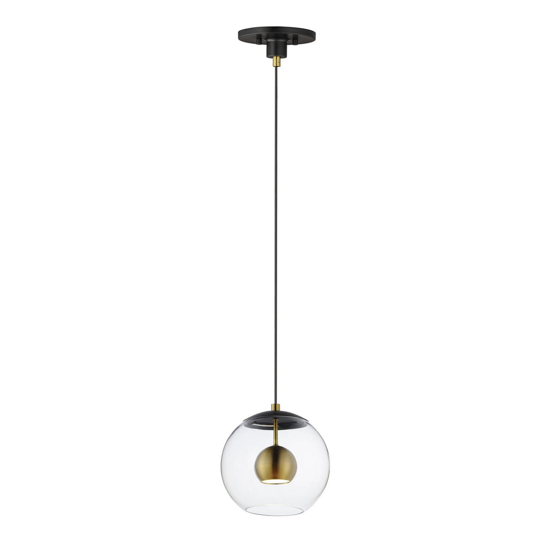 ET2 by Maxim Nucleus E25153-BKNAB Pendant Light - Black / Natural Aged Brass