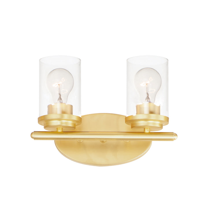 Maxim Corona 10212CLSBR Bath Vanity Light 12 in. wide - Satin Brass