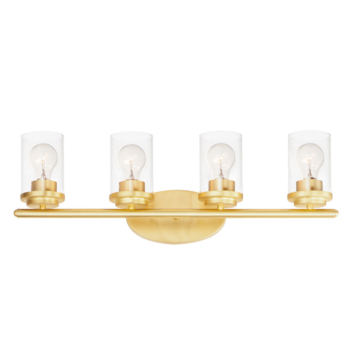 Maxim Corona 10214CLSBR Bath Vanity Light 27 in. wide - Satin Brass