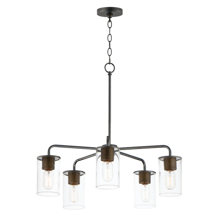 Maxim Sleek 11846CDABBK Chandelier Light - Antique Brass / Black