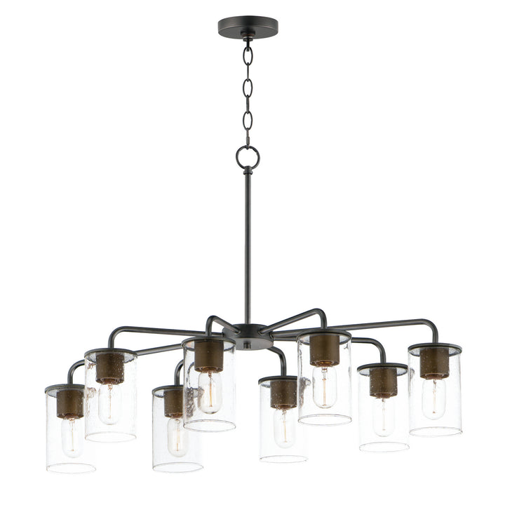 Maxim Sleek 11848CDABBK Chandelier Light - Antique Brass / Black