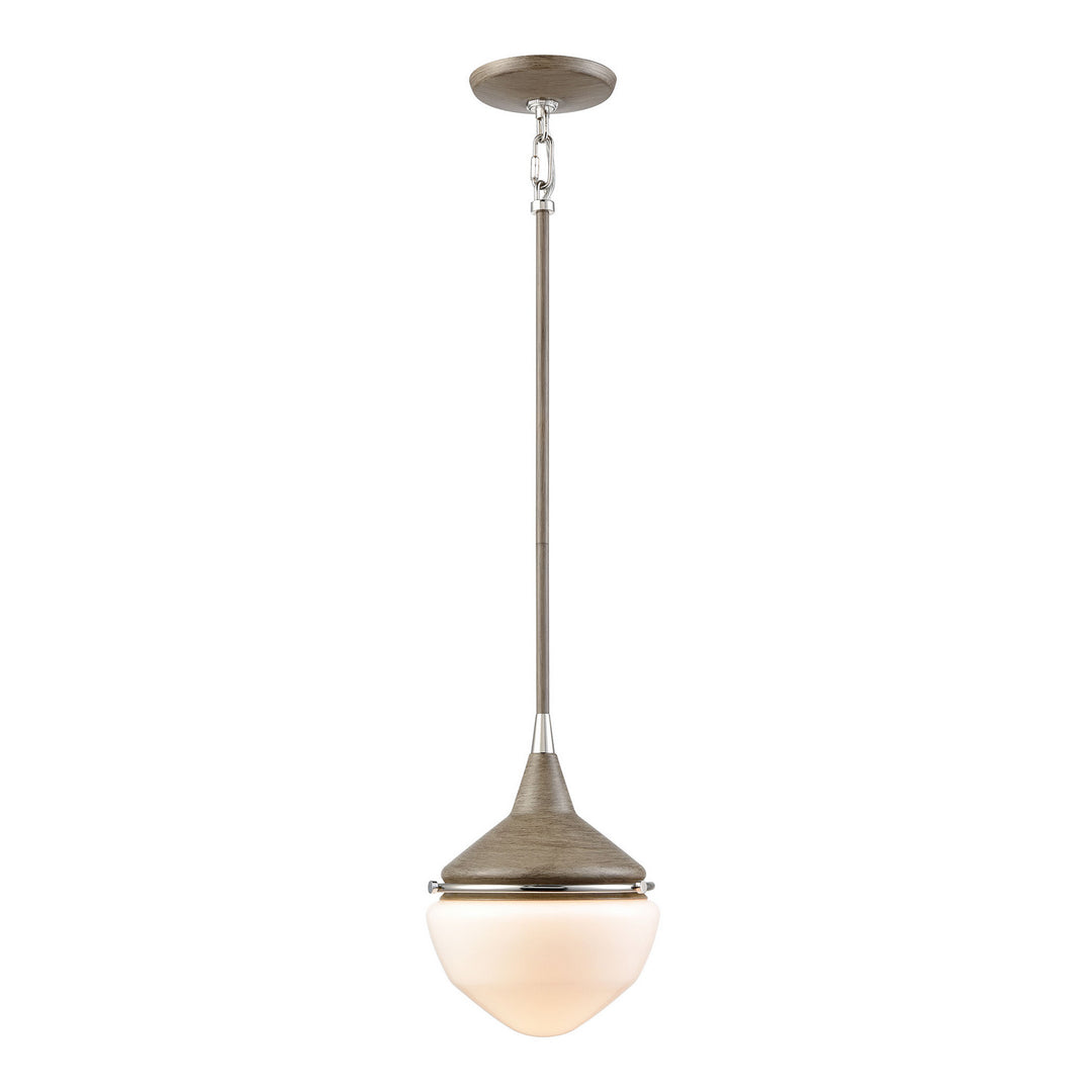 Elk Mid Century Schoolhouse 69274/1 Pendant Light - Pecan