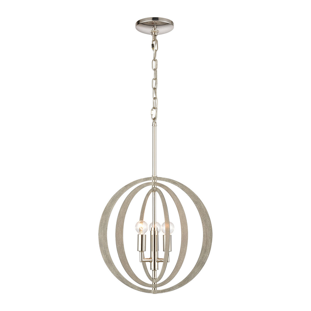 Elk Retro Rings 82065/3 Chandelier Light - Sandy Beechwood